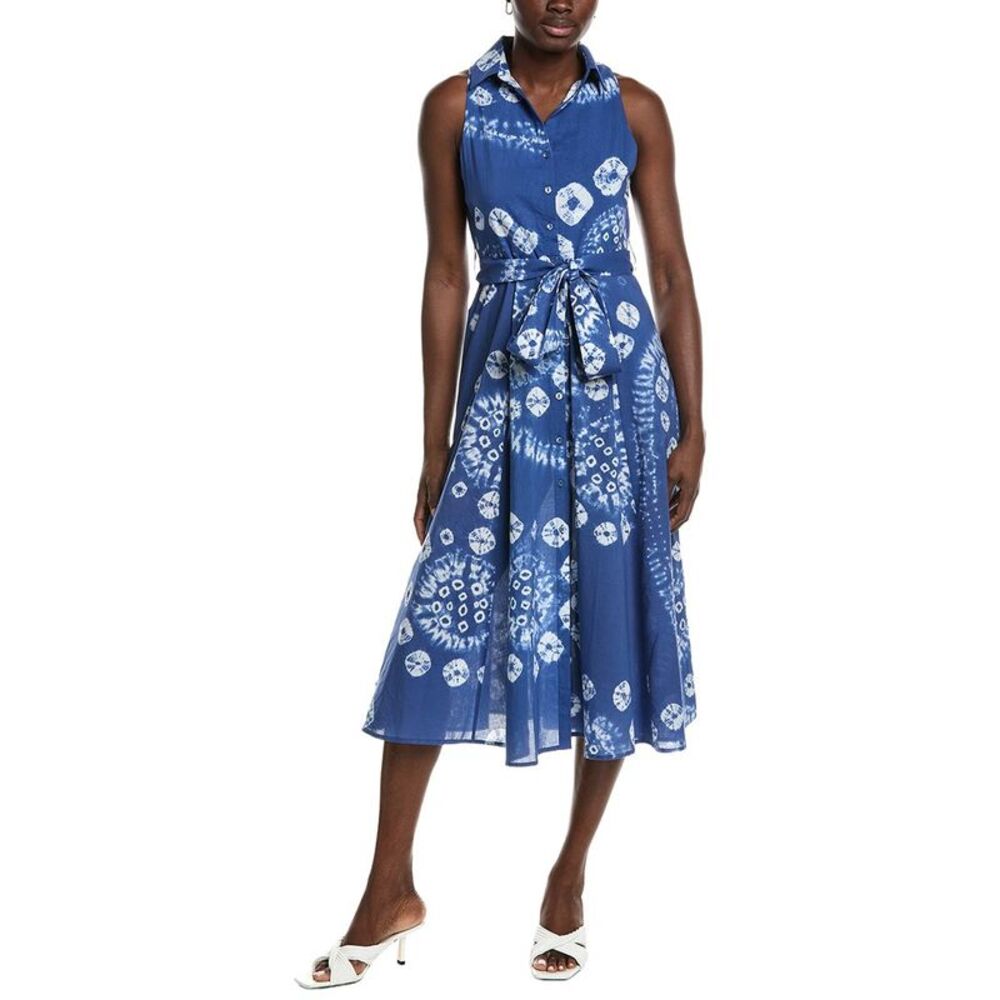 Garrie B Womens  Tie-Dye Mid Dress